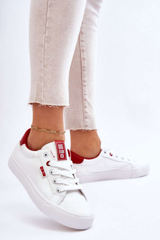 Echt leren sneakers Big Star EE274311 INit-rood