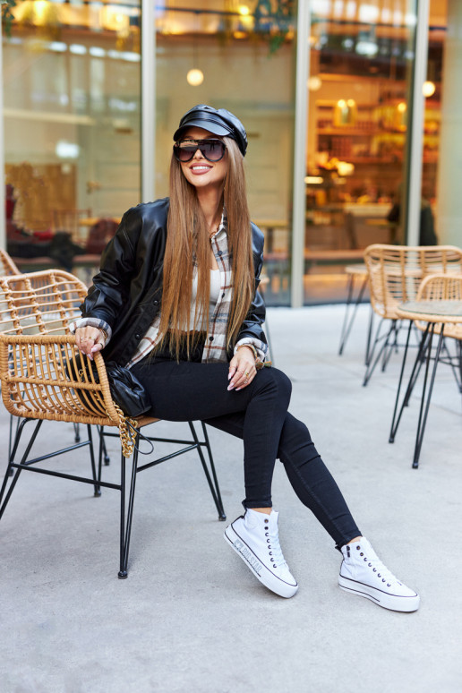 Hoge platformsneakers Big Star II274014 Initte kleur