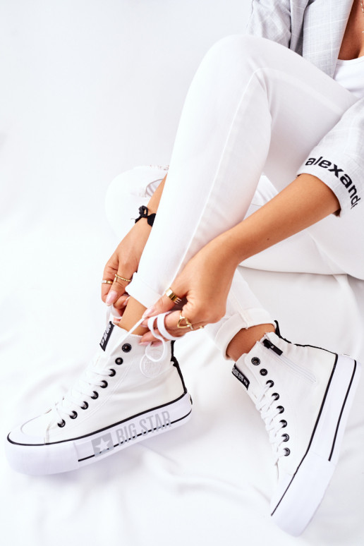 Hoge platformsneakers Big Star II274014 Initte kleur