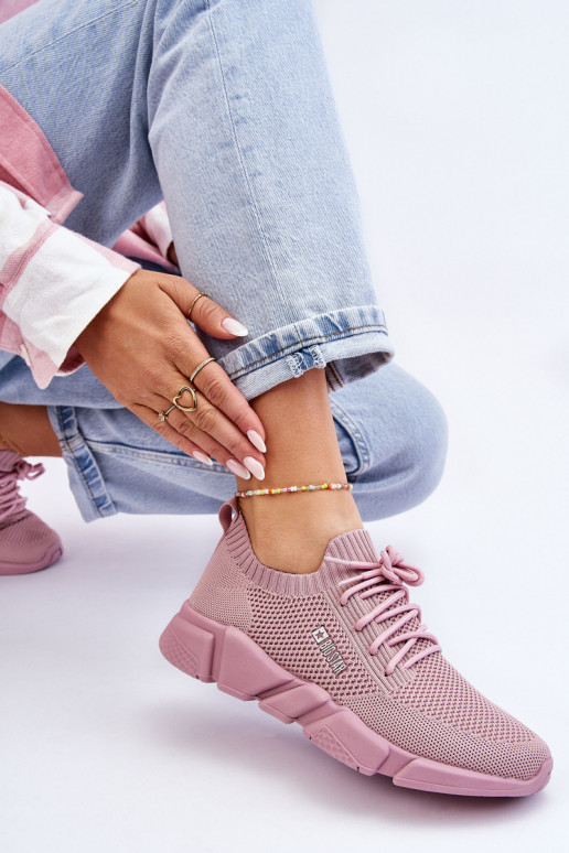 Dames Eenvoudig Sneakers model schoenen Memory Foam System Big Star JJ274266 roze