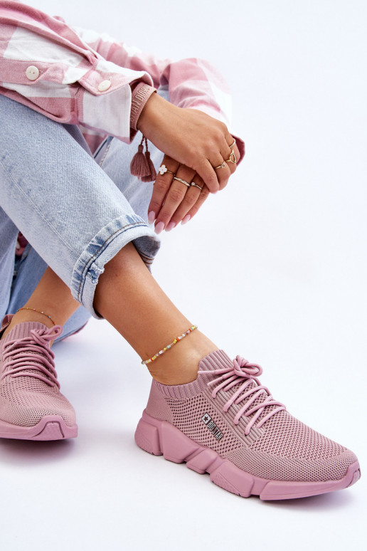 Dames Eenvoudig Sneakers model schoenen Memory Foam System Big Star JJ274266 roze