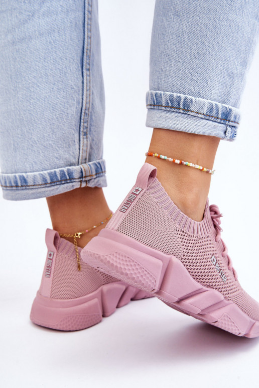 Dames Eenvoudig Sneakers model schoenen Memory Foam System Big Star JJ274266 roze