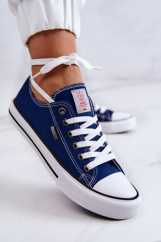 Dames Het klassieke model vrijetijdsschoenen Cross Jeans JJ2R4012C donkerblauIn