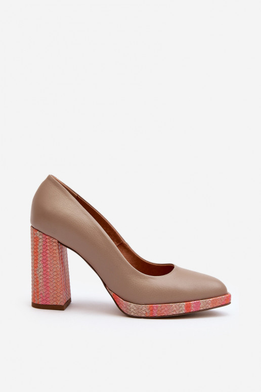 Schoenen met hakken Laura Messi 2746 beige