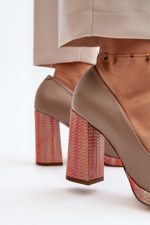 Schoenen met hakken Laura Messi 2746 beige