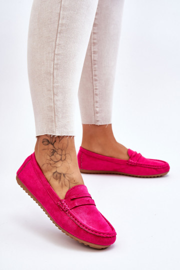 Dames Klassieke suède loafers roze Ivana 2