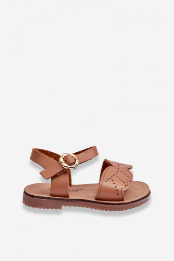 Klassieke kindersandalen bruine kleur Izzy 2