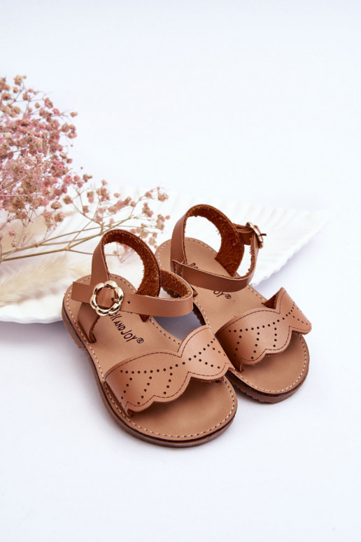 Klassieke kindersandalen bruine kleur Izzy