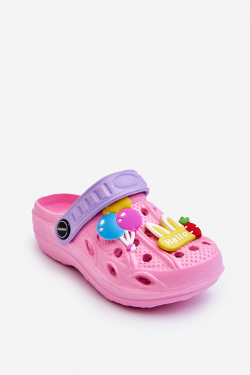 Kinderen LichtgeInicht pantoffels Eenvoudig Crocs Slippers roze SIneets