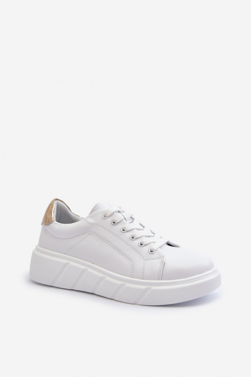 Leer Sneakers model schoenen Dames met platform Initte kleur Danida