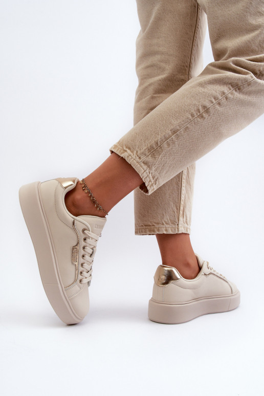 Sneakers model schoenen Dames Big Star NN274334 Memory Foam System beige