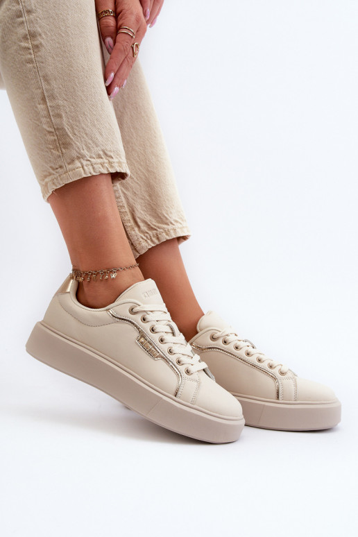 Sneakers model schoenen Dames Big Star NN274334 Memory Foam System beige