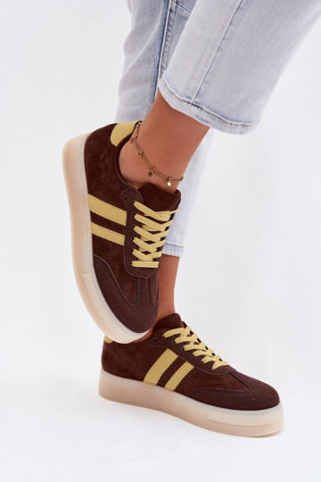 Sneakers model schoenen Dames met platform CzekoladoIne Giselia
