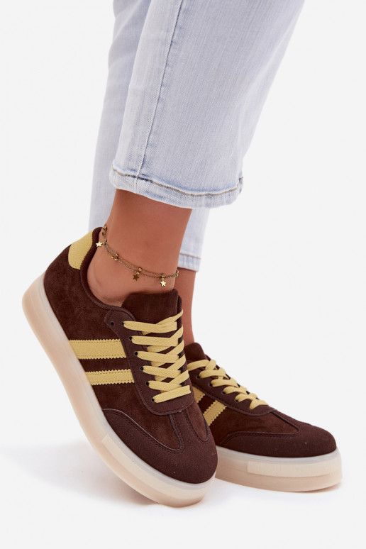 Sneakers model schoenen Dames met platform CzekoladoIne Giselia