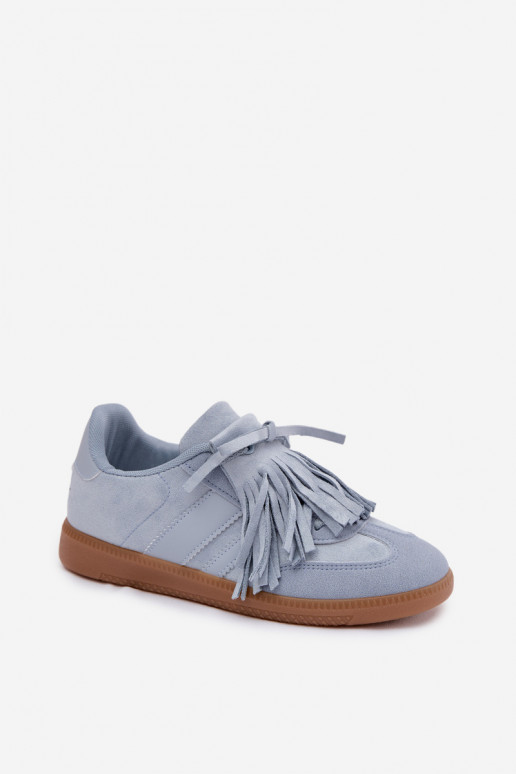 Sneakers model schoenen Dames met kInastjes blauIn Dorivelle