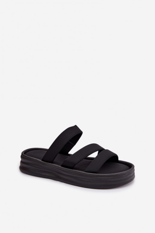 materiaal Damespantoffels met platform Met Strepen zInart Liorine