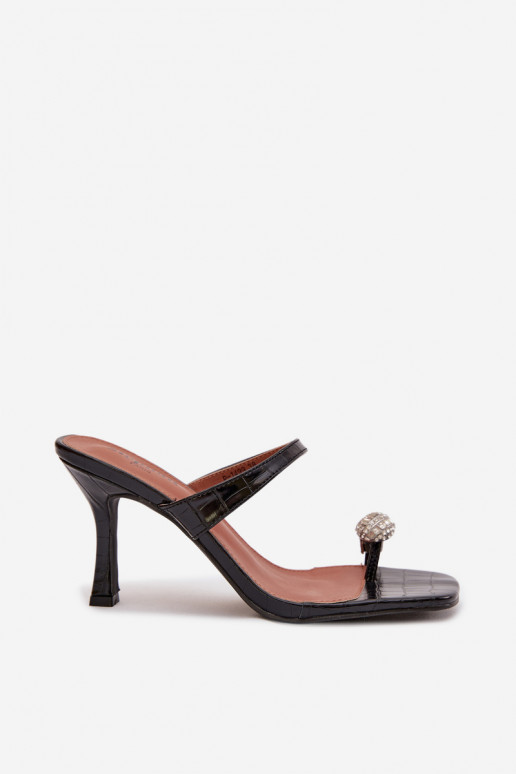 Damespantoffels met dunne hakken Met sierlijk Detalem zInart Lorissa