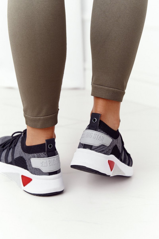 Dames Sportieve stijl schoenen Memory Foam Big Star HH274532 grijs