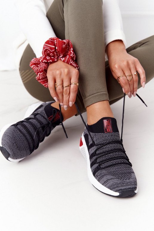 Dames Sportieve stijl schoenen Memory Foam Big Star HH274532 grijs