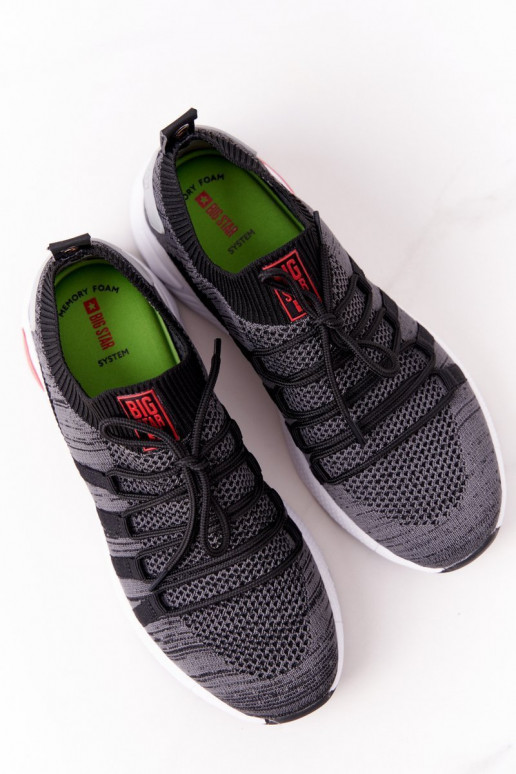 Dames Sportieve stijl schoenen Memory Foam Big Star HH274532 grijs