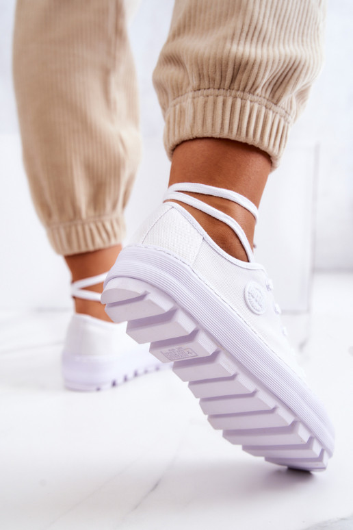 Damesschoenen met platform BIG STAR JJ274488 Initte kleur