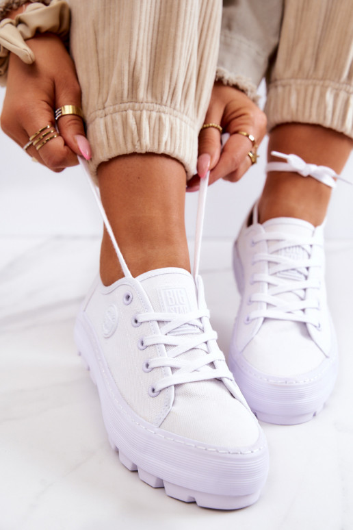 Damesschoenen met platform BIG STAR JJ274488 Initte kleur