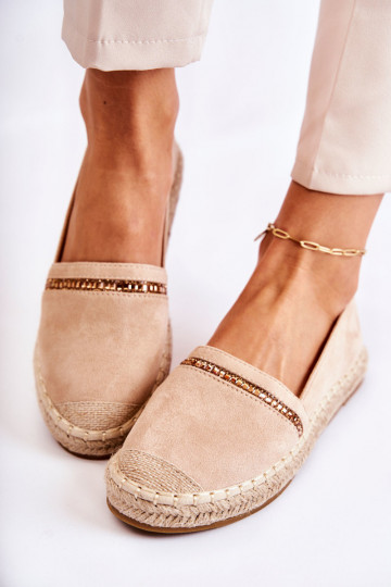Het klassieke model Persistent model Dames espadrilles beige Cersei 2