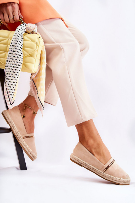 Het klassieke model Persistent model Dames espadrilles beige Cersei