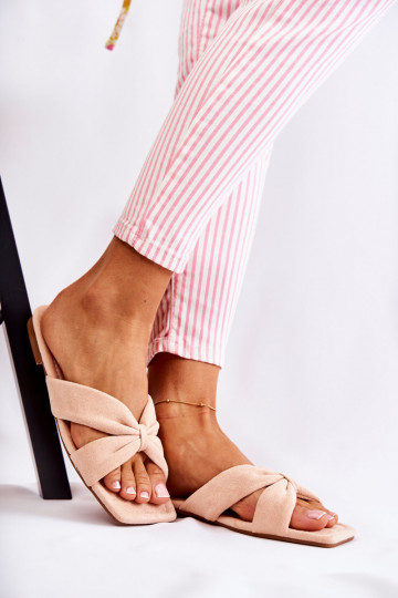 Dames velours Slippers Lichtroze tint Vanilla Sky 2