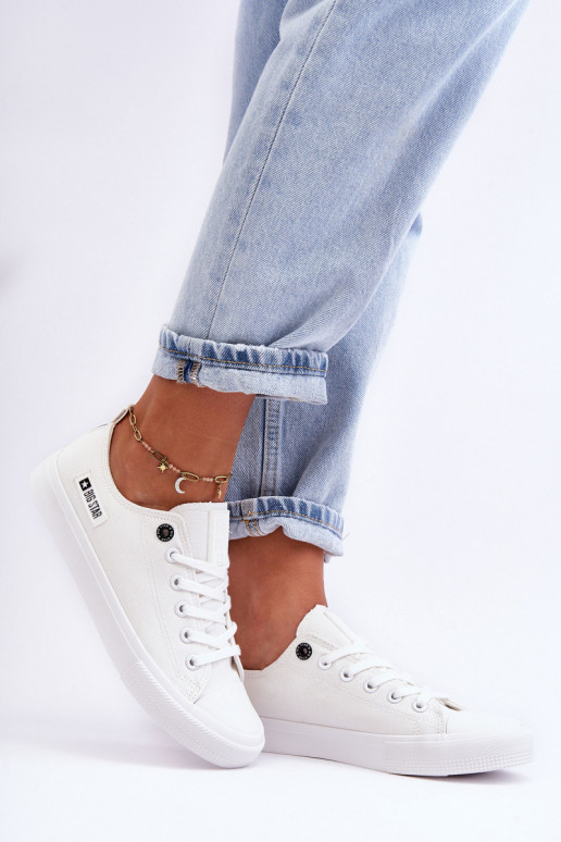 Laag materiaal voor dames vrijetijdsschoenen Big Star KK274008 Initte kleur