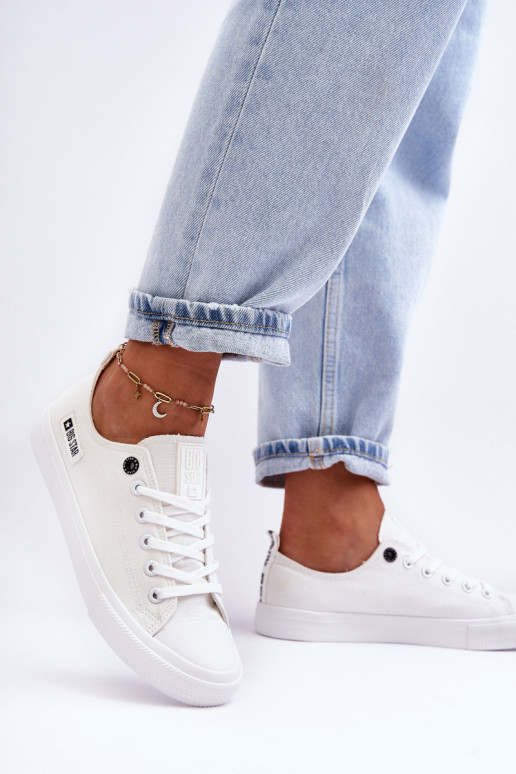 Laag materiaal voor dames vrijetijdsschoenen Big Star KK274008 Initte kleur