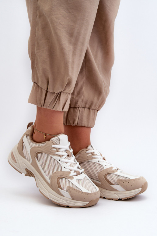 sportschoenen Sneakers model schoenen Dames beige Kildia