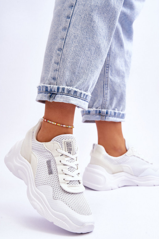 Dames materiaal sportschoenen Memory Foam System Big Star LL274A064 Initte kleur