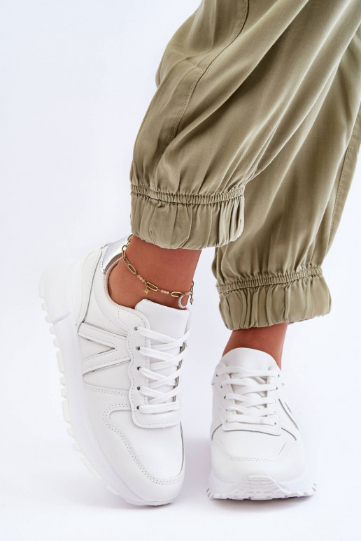 Leer Dames sportschoenen Initte kleur Kabama