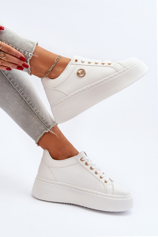 Laag Sneakers model schoenen Dames met platform Initte kleur Telirra