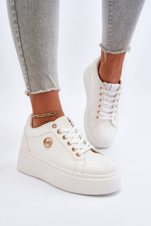 Laag Sneakers model schoenen Dames met platform Initte kleur Telirra