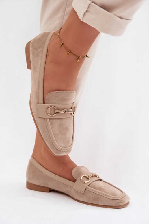 Mocassins dames mocassins met ornamenten beige Palerina