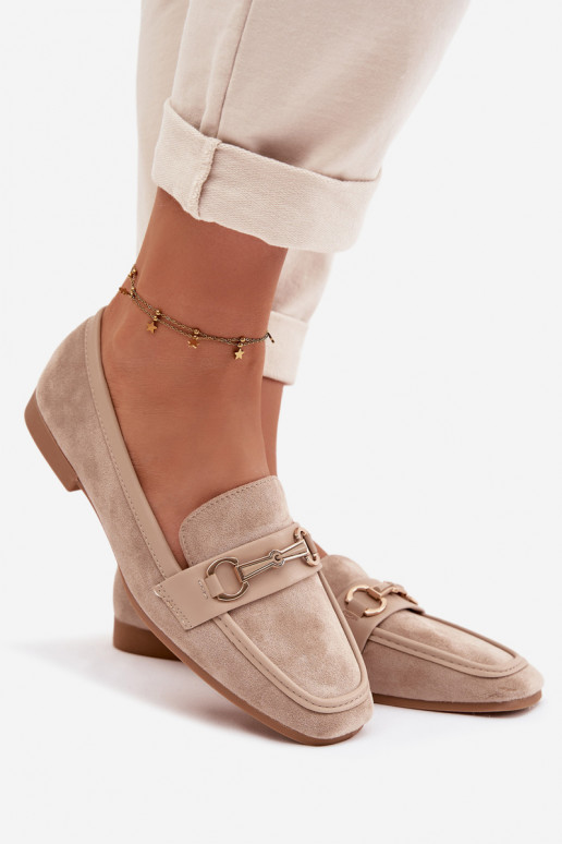 Mocassins dames mocassins met ornamenten beige Palerina