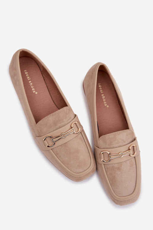 Mocassins dames mocassins met ornamenten beige Palerina