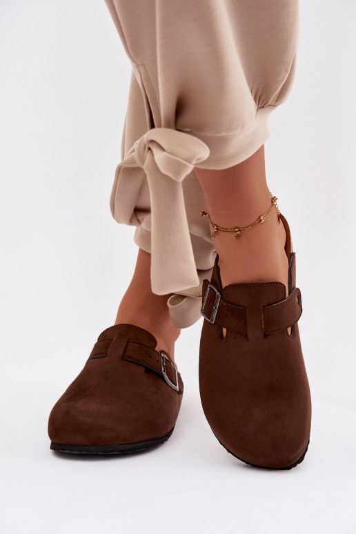 Slippers Klompen Dames met gespen CzekoladoIne Delirisse
