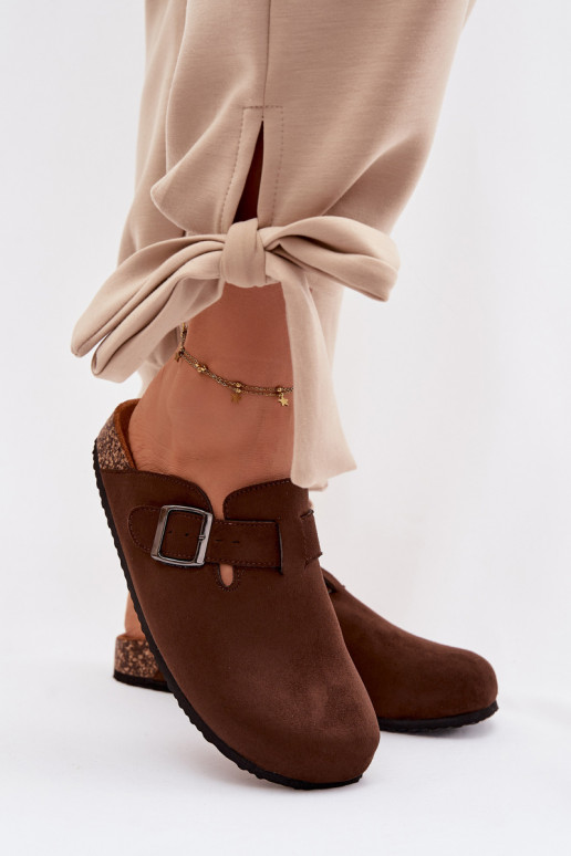 Slippers Klompen Dames met gespen CzekoladoIne Delirisse