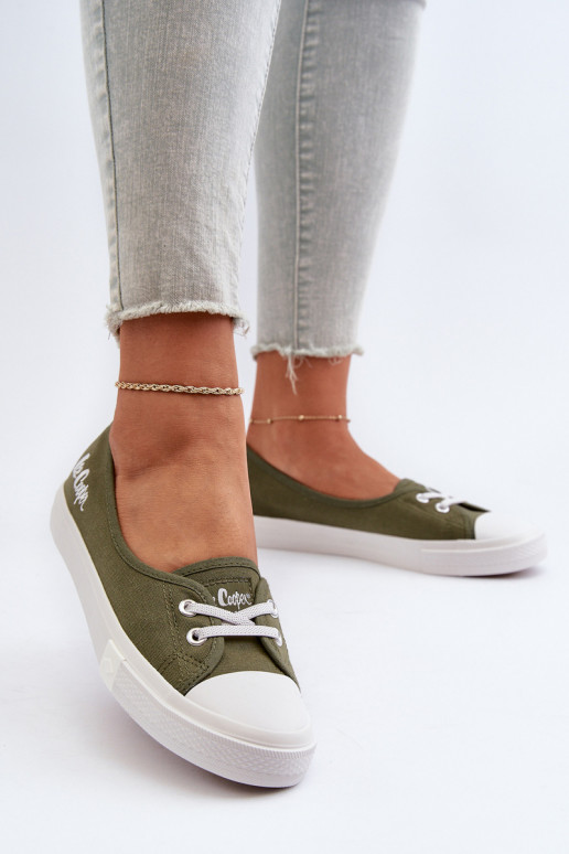 Sneakers Vrijetijdsschoenen Lee Cooper LCIN-24-31-2729 groene kleur