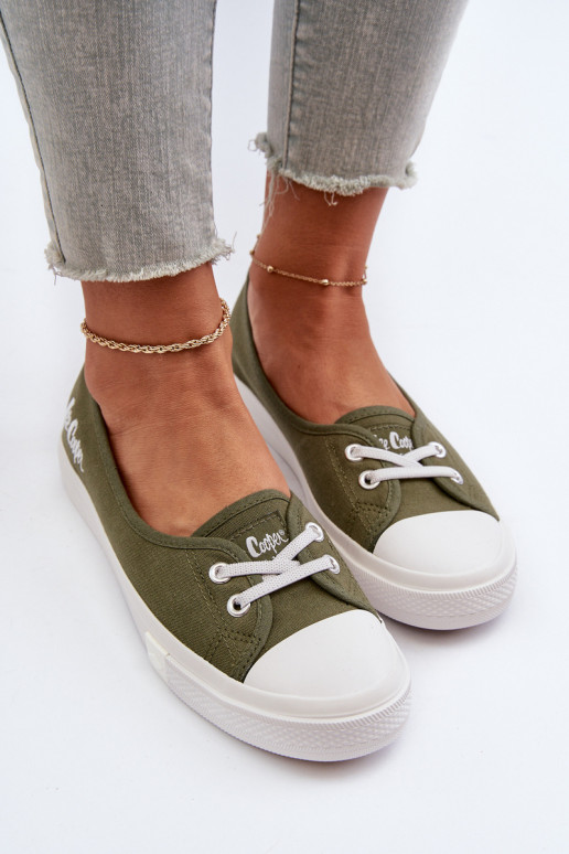 Sneakers Vrijetijdsschoenen Lee Cooper LCIN-24-31-2729 groene kleur