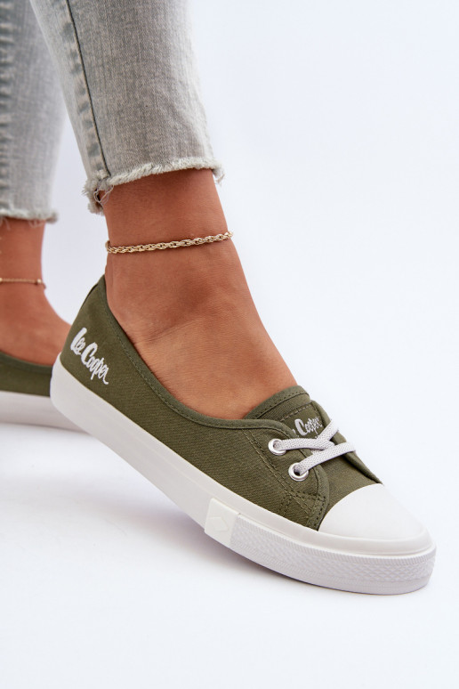Sneakers Vrijetijdsschoenen Lee Cooper LCIN-24-31-2729 groene kleur