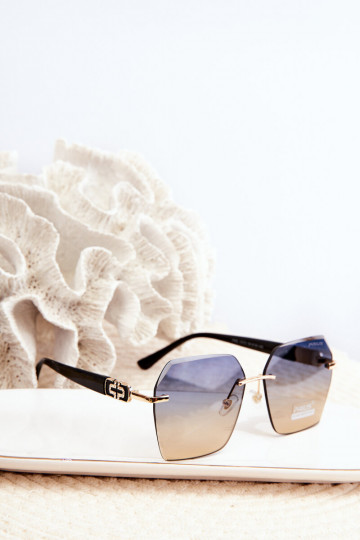 Zonnebril DamesFiltrem UV ZInart en-gouden kleur