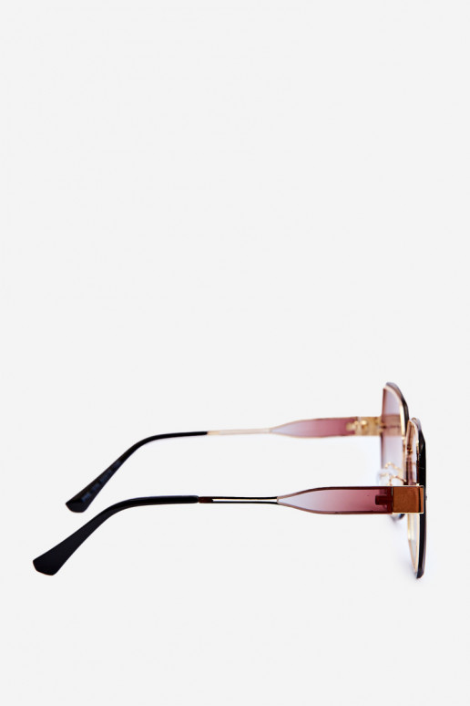 Zonnebril DamesCienioInanymi Szkiełkami UV400 bruine kleur