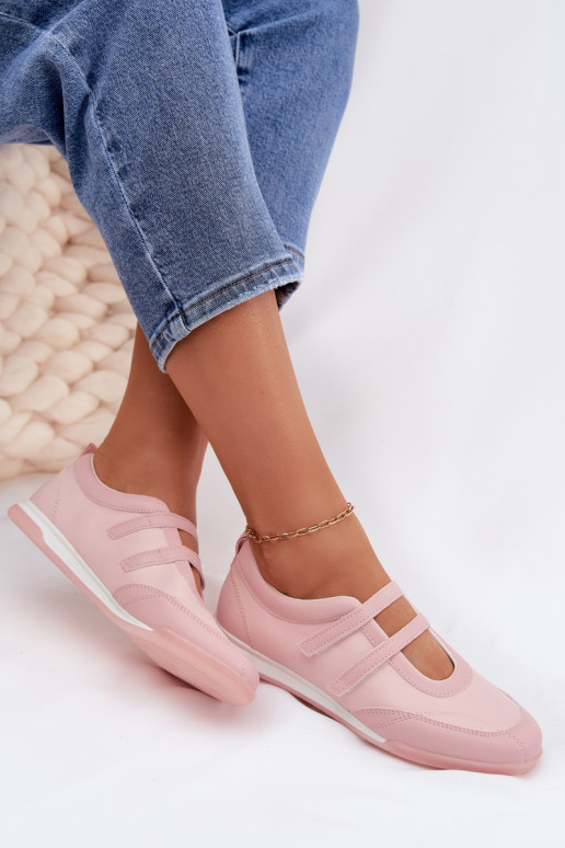 Sportieve stijl Ballerinas Dames Met Strepen roze Farvessa