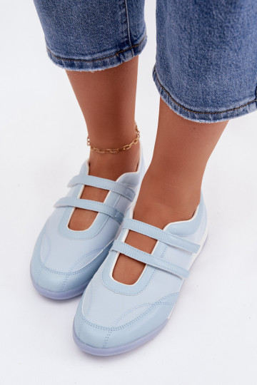 Sportieve stijl Ballerinas Dames Met Strepen blauIn Farvessa