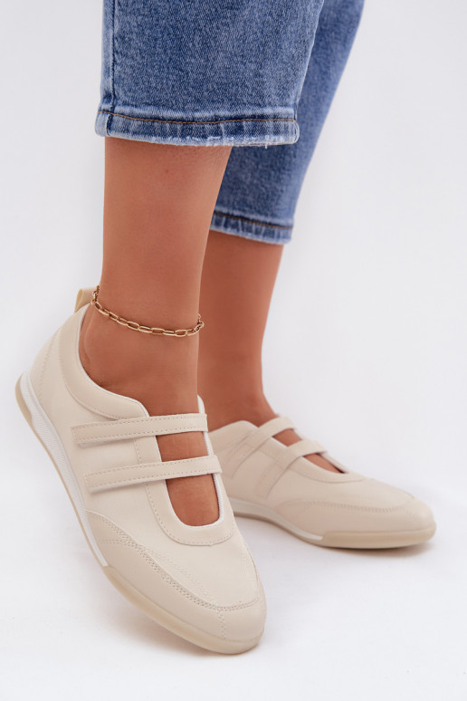 Sportieve stijl Ballerinas Dames Met Strepen beige Farvessa