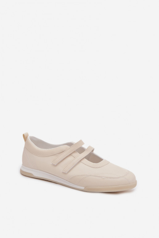 Sportieve stijl Ballerinas Dames Met Strepen beige Farvessa